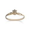 Bague d'occasion or 750 jaune diamant - vue V1