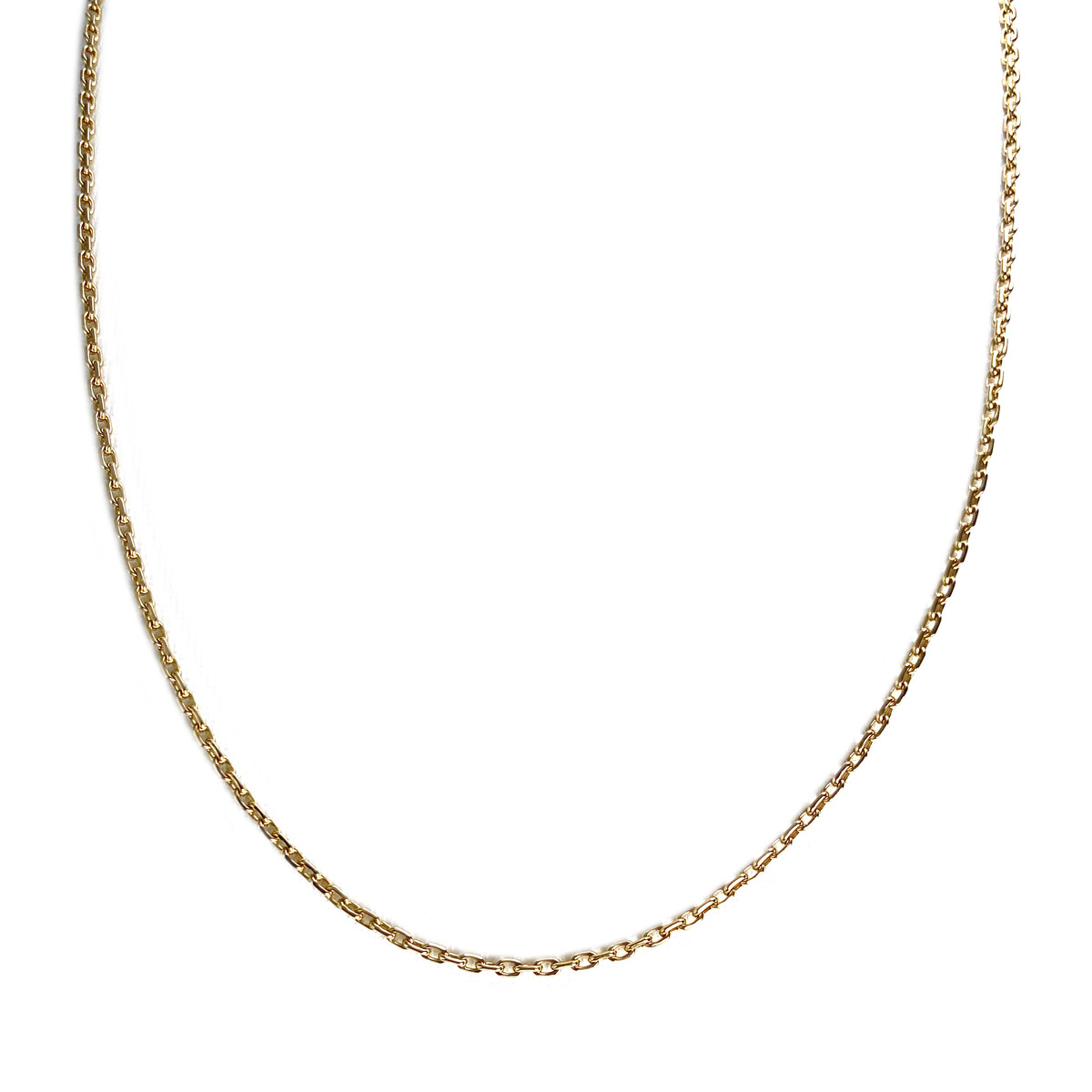 Chaîne d'occasion or 750 jaune maille forcat