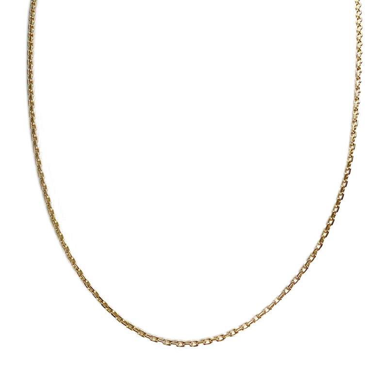 Chaîne d'occasion or 750 jaune maille forcat 48 cm - vue 1
