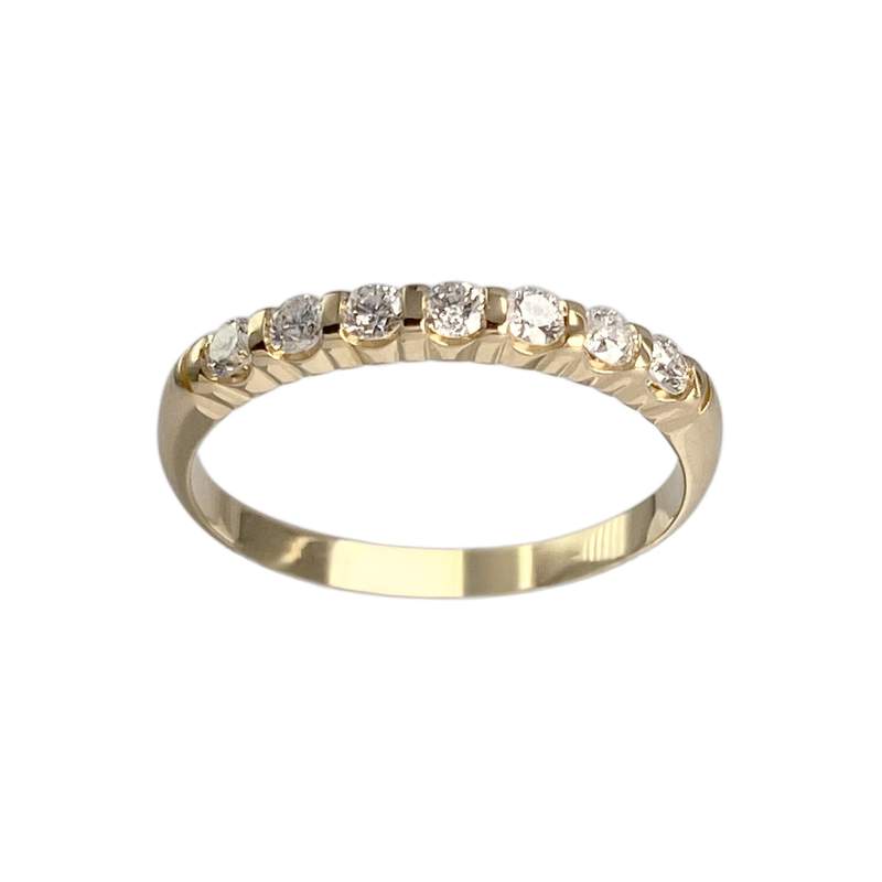 Bague d'occasion or 750 jaune diamants - vue 1