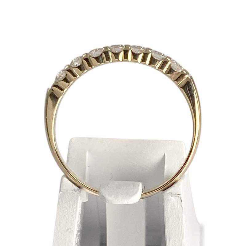 Bague d'occasion or 750 jaune diamants - vue 3