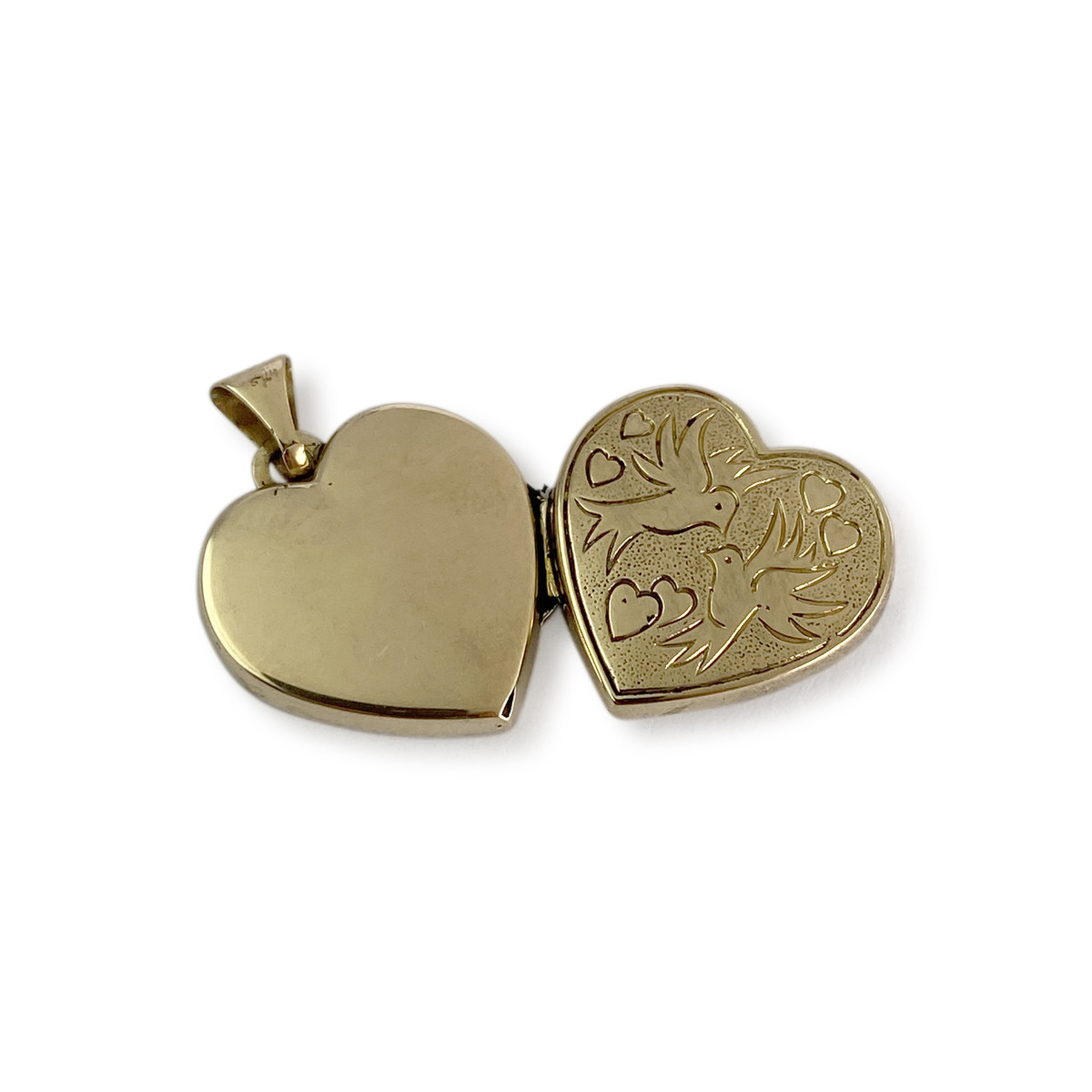 Pendentif coeur d'occasion or 750 jaune - vue 3
