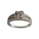 Bague MAUBOUSSIN d'occasion or 750 blanc diamants - vue 1