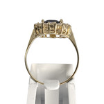 Bague d'occasion or 750 jaune saphir zirconias - vue 3