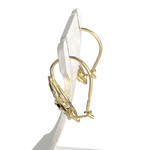 Boucles d'oreilles d'occasion or 750 jaunezirconiaszirconias - vue 2