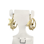 Boucles d'oreilles d'occasion or 750 jaunezirconiaszirconias - vue 3