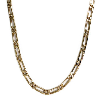 Collier d'occasion or 750 jaune maille cheval et alternée