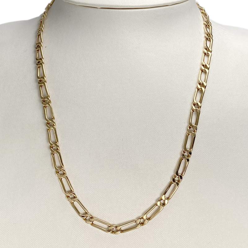 Collier d'occasion or 750 jaune maille cheval et alternée - vue 2