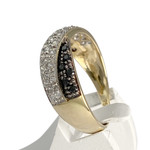 Bague d'occasion or 750 jaune zirconias - vue 2