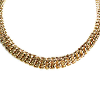 Collier d'occasion or 750 jaune maille américaine