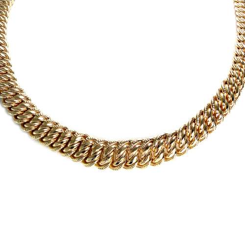 Collier d'occasion or 750 jaune maille américaine