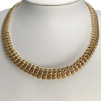 Collier d'occasion or 750 jaune maille américaine