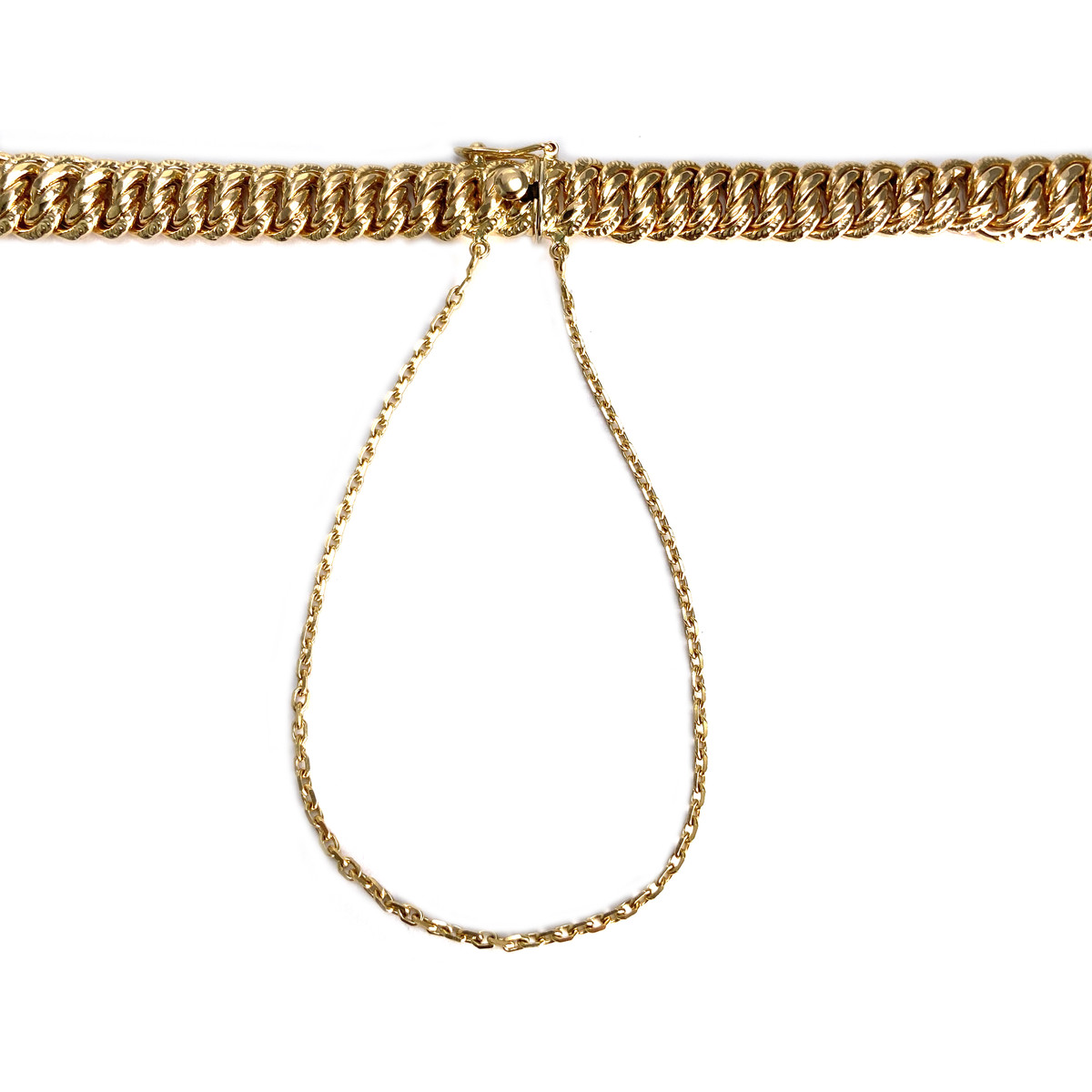 Collier d'occasion or 750 jaune maille américaine - vue 3