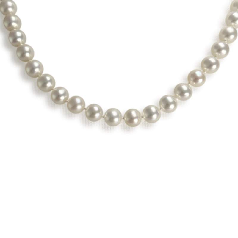 Collier d'occasion or 750 jaune choker perle de culture - vue 1