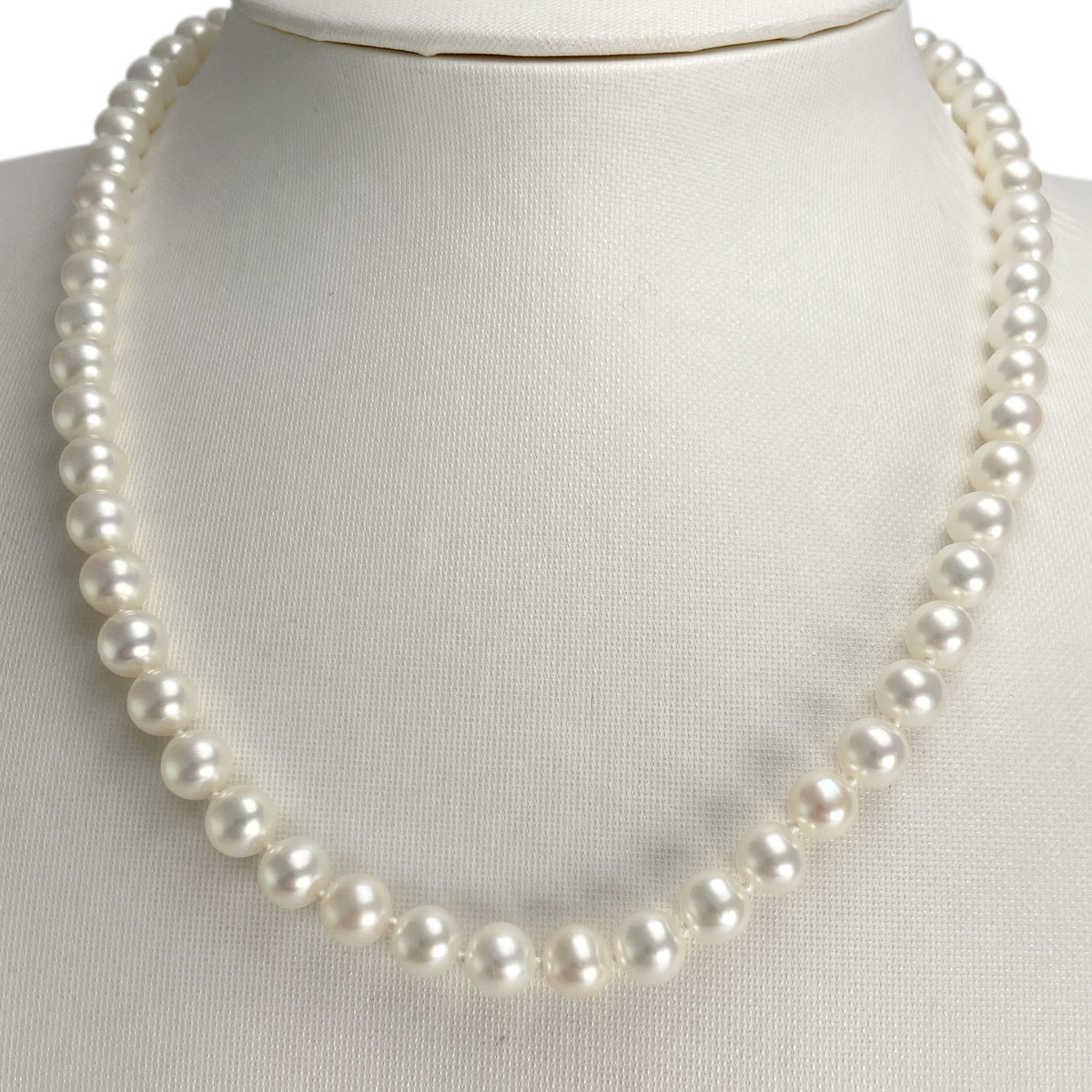 Collier d'occasion or 750 jaune choker perle de culture - vue 2