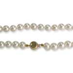 Collier d'occasion or 750 jaune choker perle de culture - vue 3