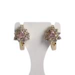 Boucles d'oreilles d'occasion or 585 jaunezirconiaszirconias - vue 1