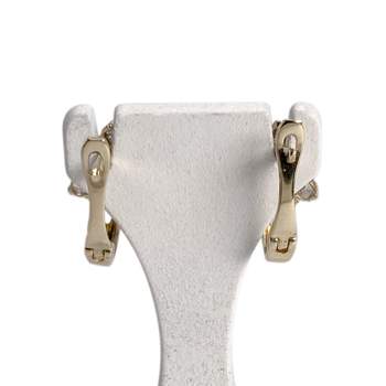 Boucles d'oreilles d'occasion or 585 jaunezirconiaszirconias