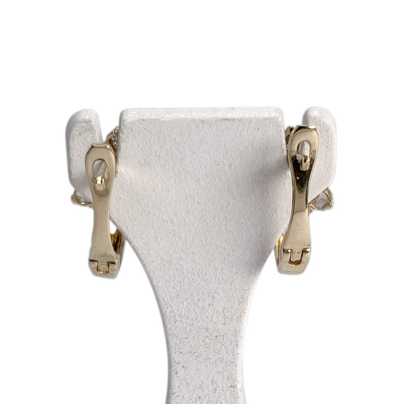 Boucles d'oreilles d'occasion or 585 jaunezirconiaszirconias - vue 3