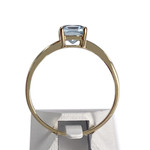 Bague d'occasion or 375 jaune topaze bleue traitée - vue 3