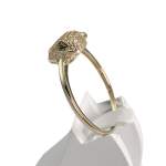 Bague d'occasion or 375 jaune léopard zirconias - vue 2