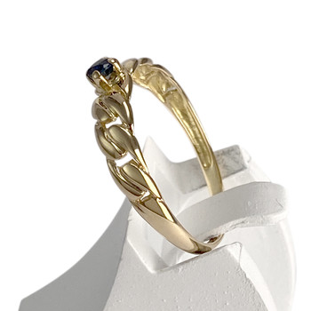 Bague d'occasion or 750 jaune saphir