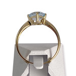 Bague d'occasion or 750 jaune topaze bleue traitée - vue 3