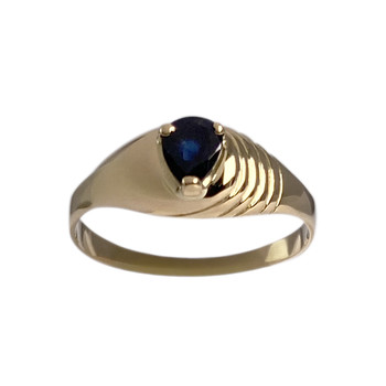 Bague d'occasion or 750 jaune saphir