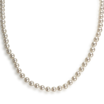 Collier d'occasion or 750 jaune chocker perle de culture de chine