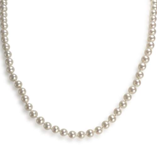 Pre-owned 14K yellow gold choker necklace with a Chinese cultured pearl