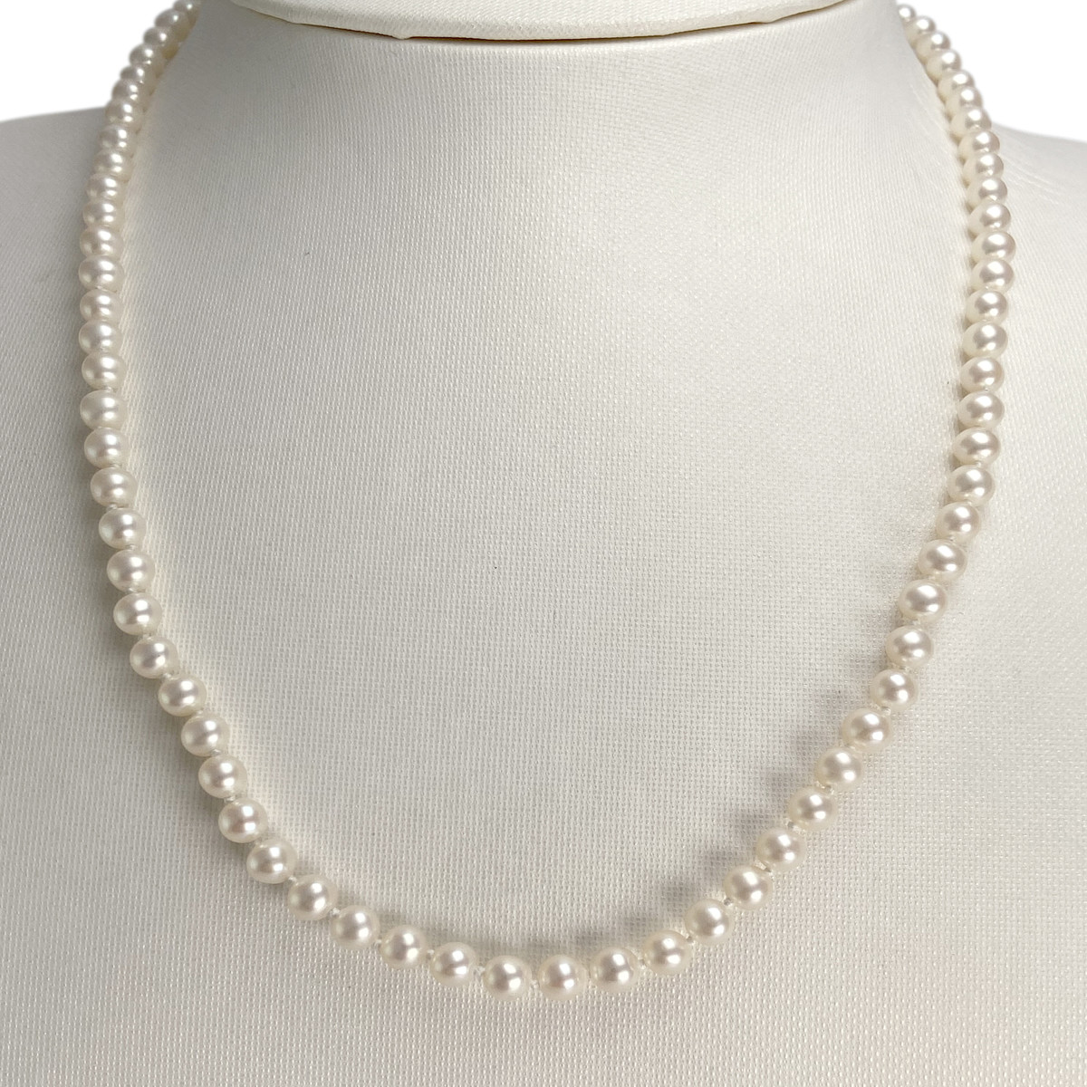 Collier d'occasion or 750 jaune chocker perle de culture de chine - vue 2