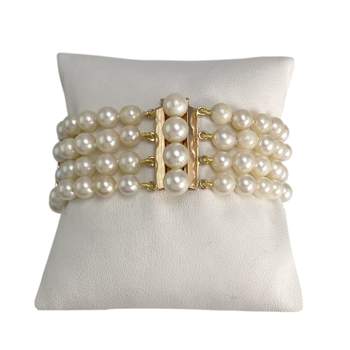 Bracelet d'occasion or 750 jaune perle de culture