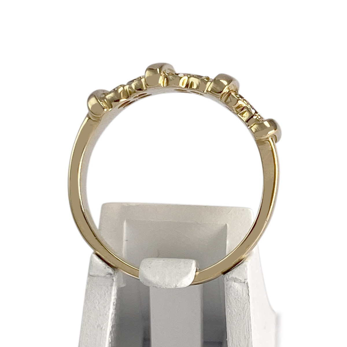 Bague d'occasion or 750 jaune diamants - vue 3