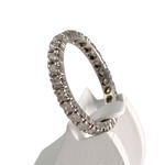 Bague d'occasion or 750 blanc diamants - vue 2
