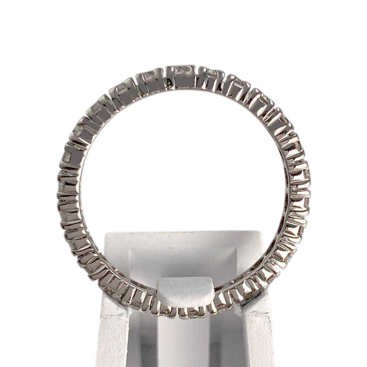 Bague d'occasion or 750 blanc diamants - vue 3
