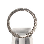 Bague d'occasion or 750 blanc diamants - vue 3