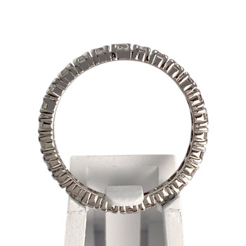 Tweedehands goud 750 witte diamanten ring