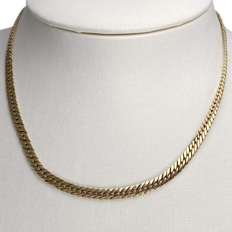 Collier d'occasion or 750 jaune maille anglaise - vue 2