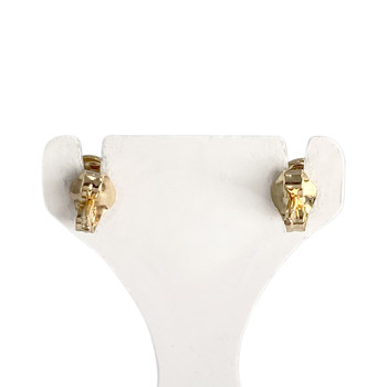 Boucles d'oreilles d'occasion or 750 jaune diamants