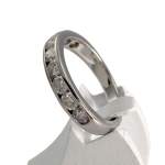 Bague d'occasion or 750 blanc diamants - vue 2