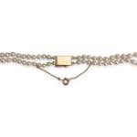 Double rang d'occasion or 750 jaune perle de culture - vue 3