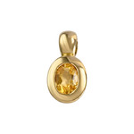 Pendentif d'occasion or 750 jaune citrine - vue 1