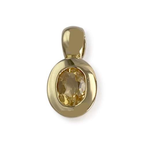 Pendentif d'occasion or 750 jaune citrine