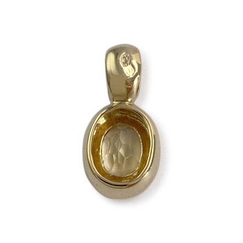 Pendentif d'occasion or 750 jaune citrine