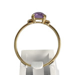 Bague d'occasion or 750 jaune amethystezirconias - vue 3