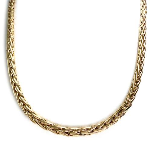 Second-hand 750 yellow gold palm tree necklace