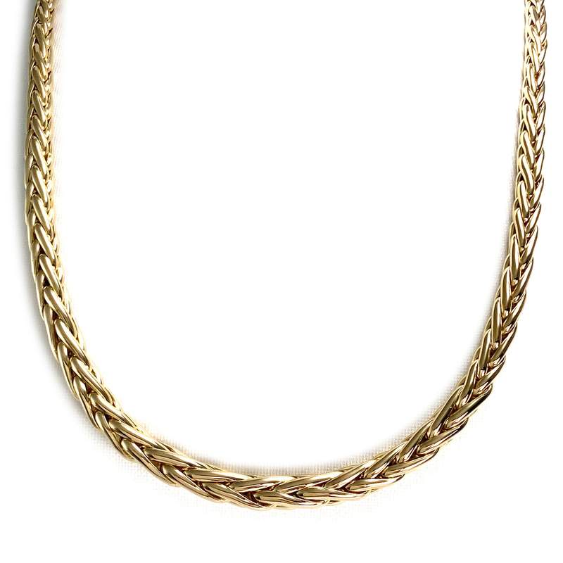 Collier d'occasion or 750 jaune maille palmier - vue 1