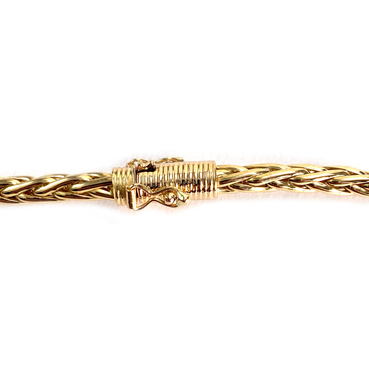 Collier d'occasion or 750 jaune maille palmier - vue 3