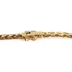 Tweedehands ketting van 750 geelgoud met palmbladmotief, 50 cm - afbeelding 3
