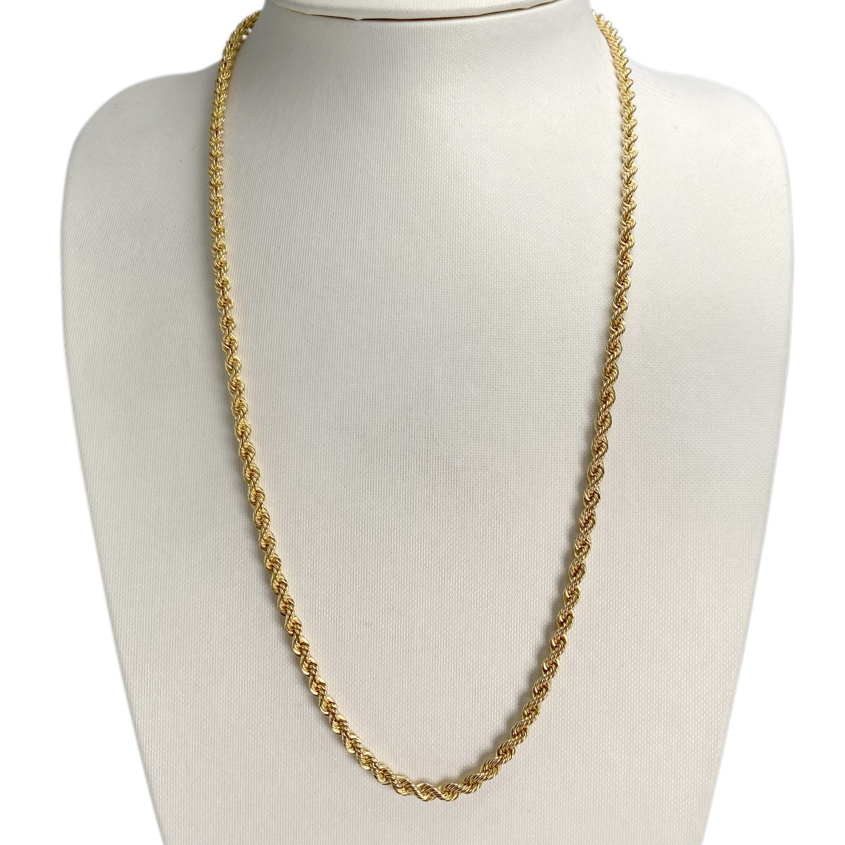 Collier d'occasion or 750 jaune maille torsadee - vue 2